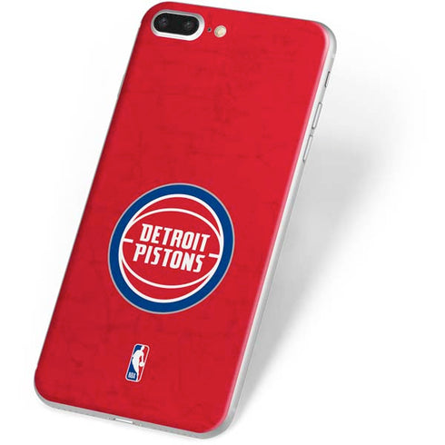 NBA Detroit Pistons Distressed iPhone 8 Plus Skin